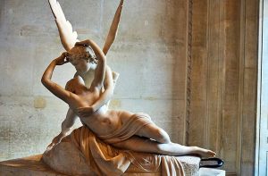 Eros i Psique. Psique reanimada por el beso del amor, de Antonio Canova. Museo del Louvre en París