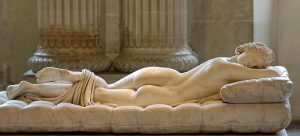 Hermafrodito durmiendo.