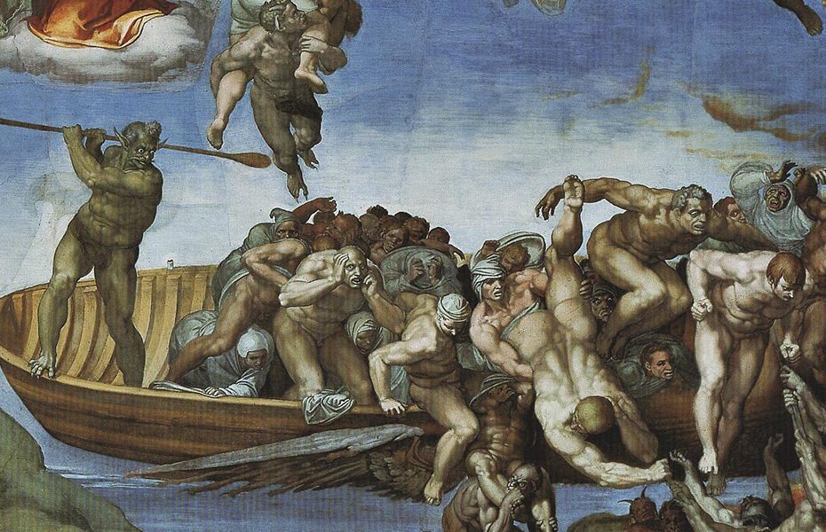 El Juicio Final. La barca de caronte