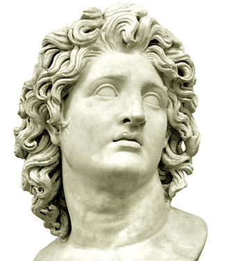 Bust d'Alexandre. Època hel·lenística. Atribuït a Lisipo o còpia.