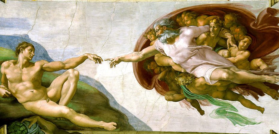La creació d'Adam. Capella Sixtina. Vatica, Roma.