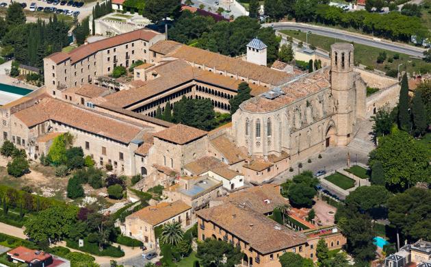 Vista aeria del Monestri de Pedralbes (Barcelona)