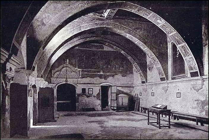 Pintura de la Sala Capitular antes de 1936. Monasterio de Sijena