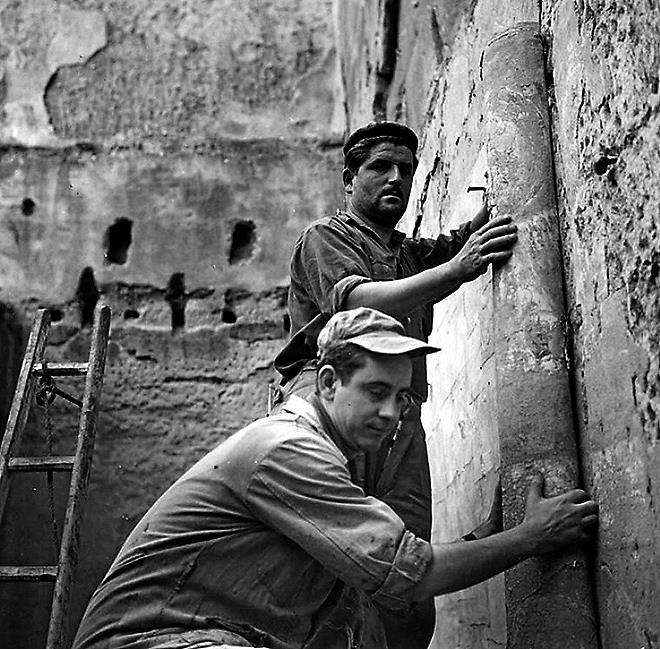 Técnica del strappon. monasterio de Sijena. 1936